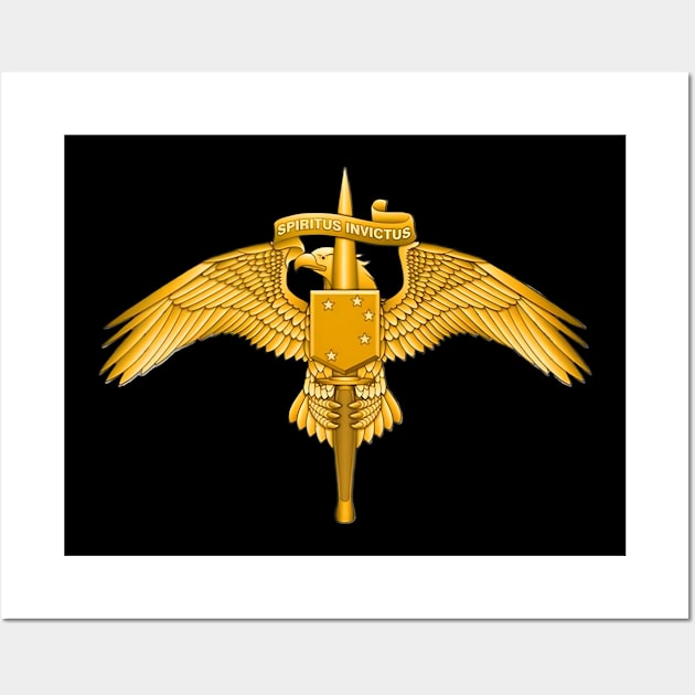 MARSOC Raider Badge USMC Wall Art by Desert Owl Designs